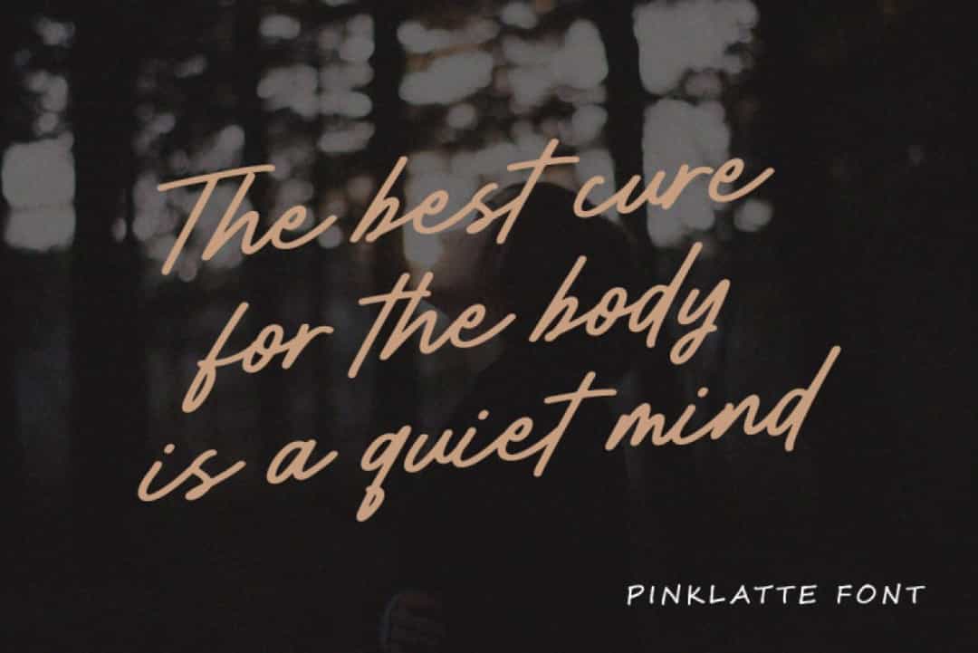 Pinklatte Font Image 2