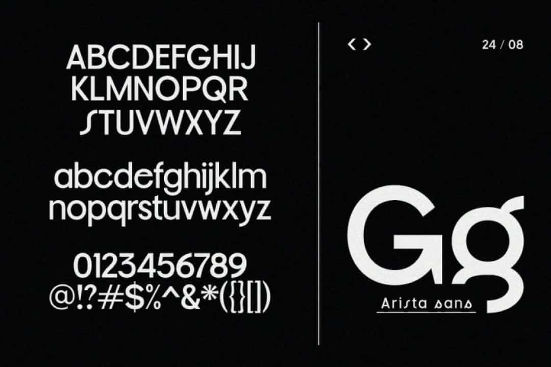 Arista Sans Font Image 3