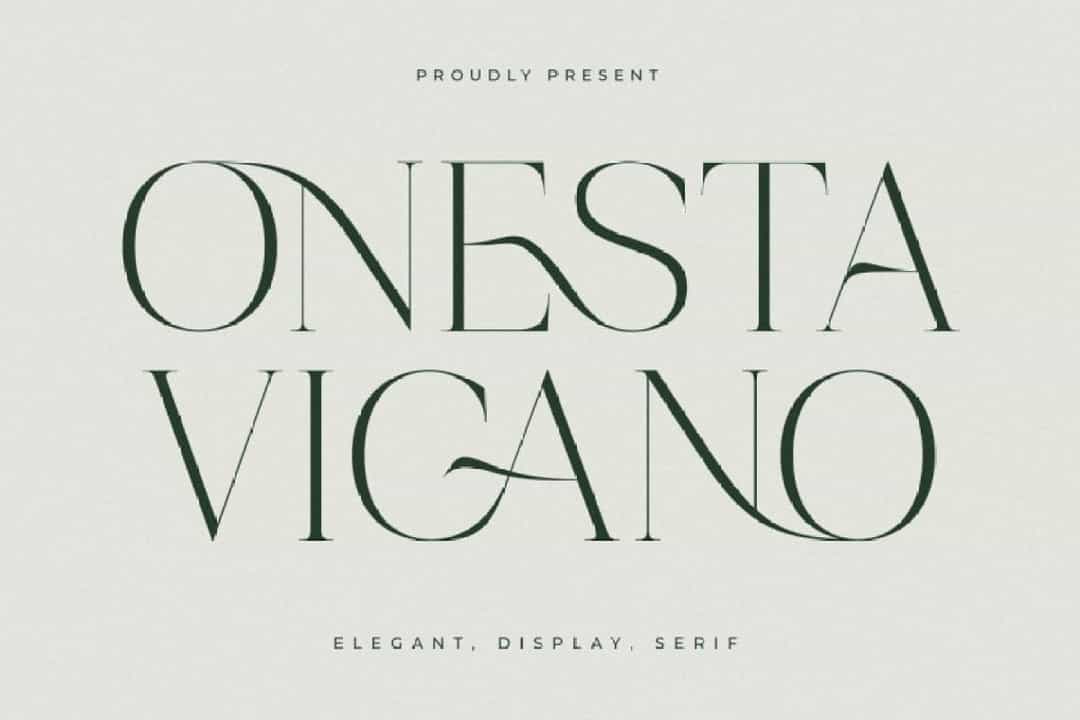 Onesta Vigano Font Image 1