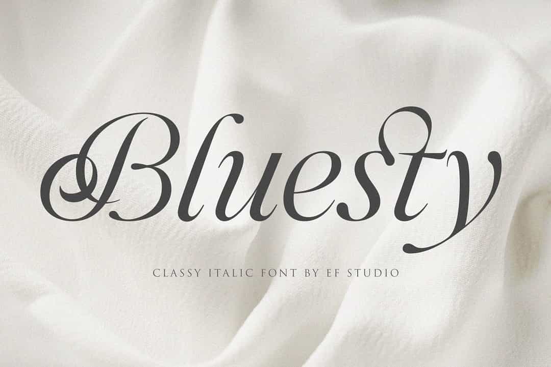 Bluesty Font Image 1