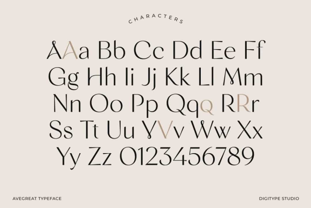 Avegreat Font Image 3