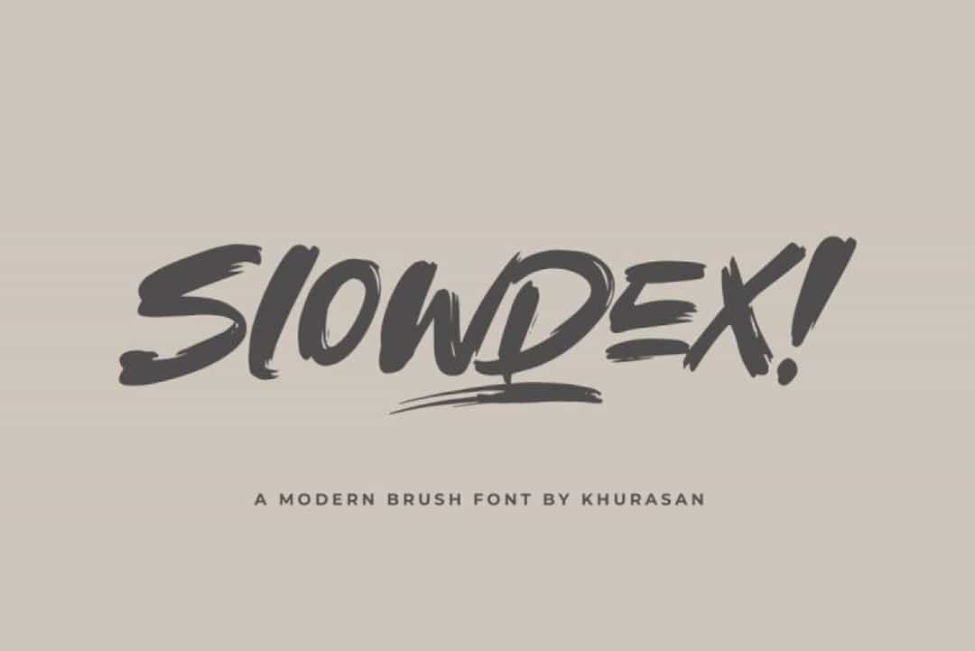 Slowdex Font Image 1