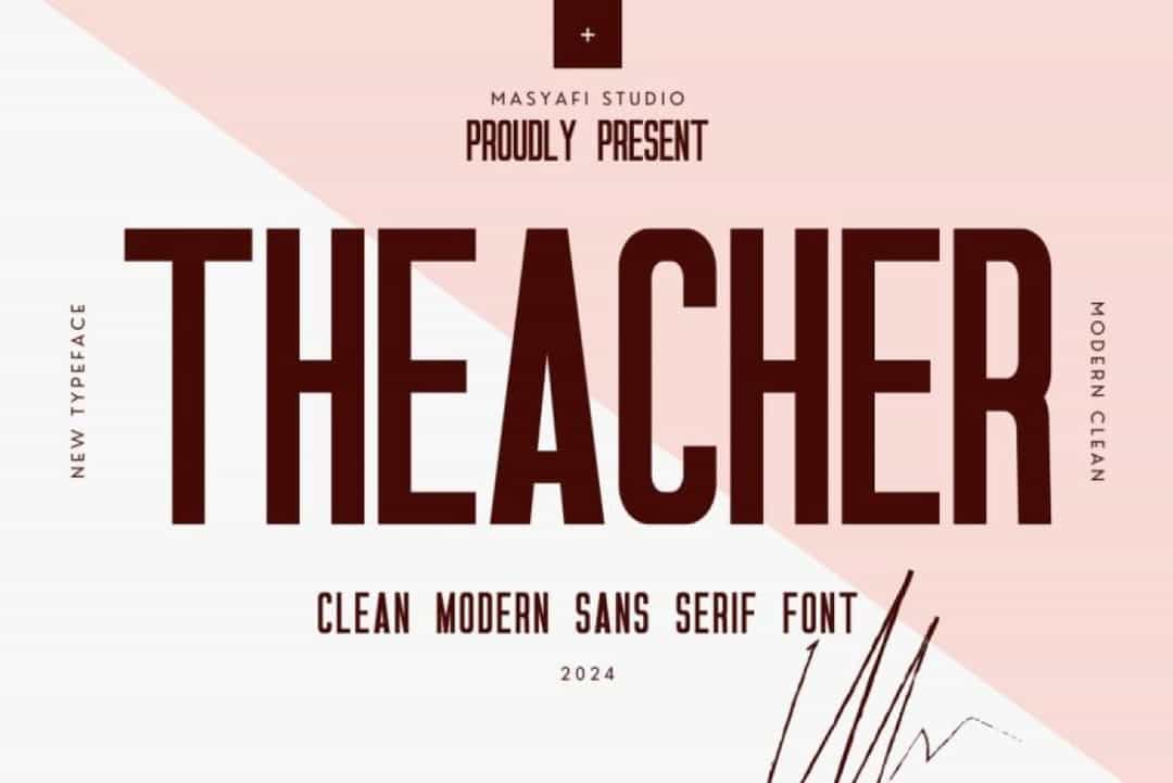 Teacher Font Image 1