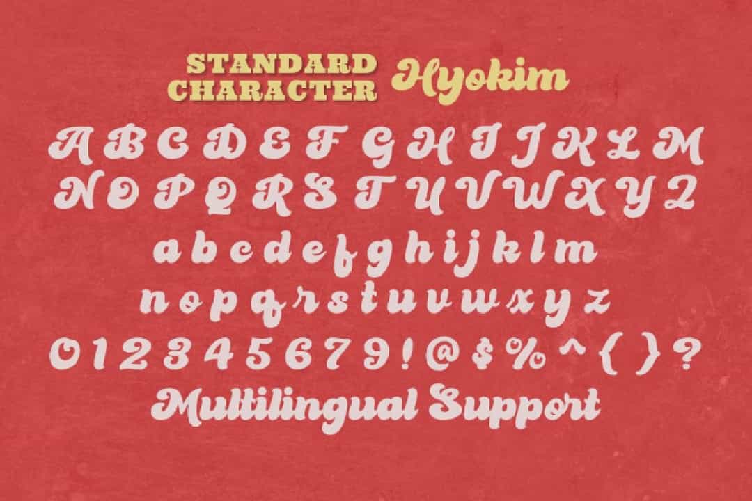 Hyokim Font Image 3
