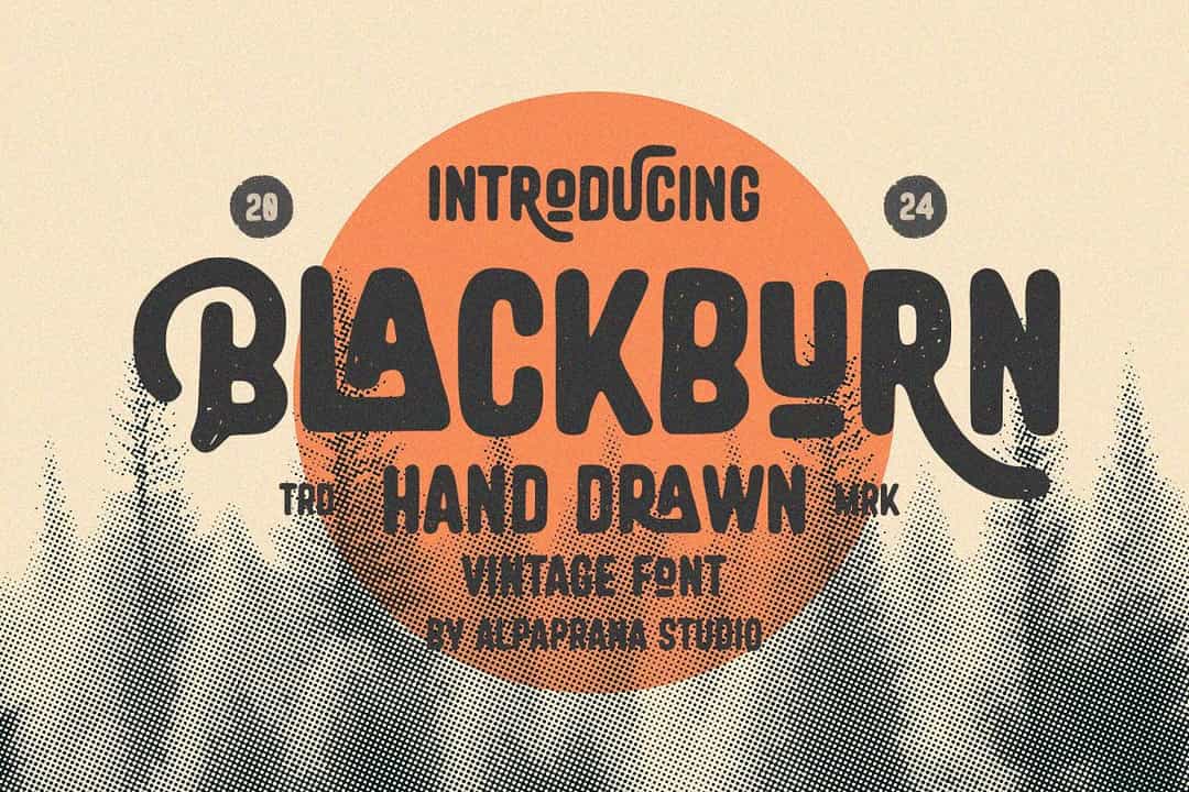 Blackburn Vintage Font Image 1