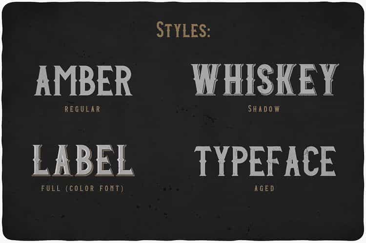 Amber Whiskey Typeface Image 2