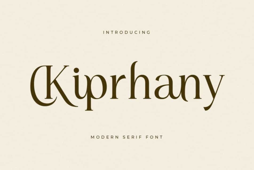 Kiprhany Font Image 1