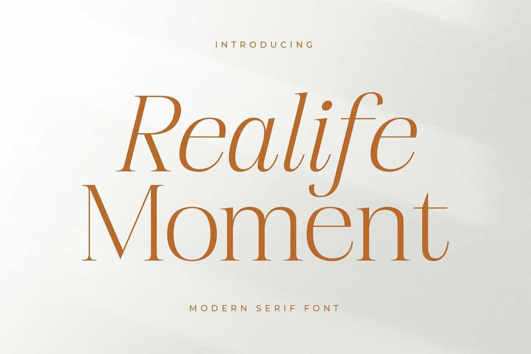Realife Moment Font Image 1