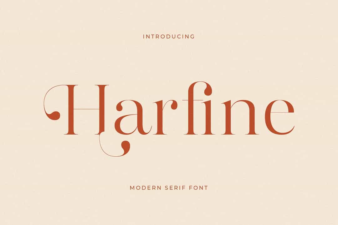 Harfine Font Image 1
