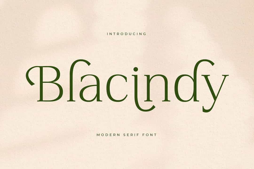Blacindy Font Image 1