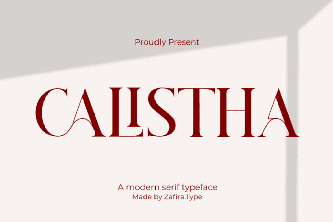 Calistha Serif Font Image 1