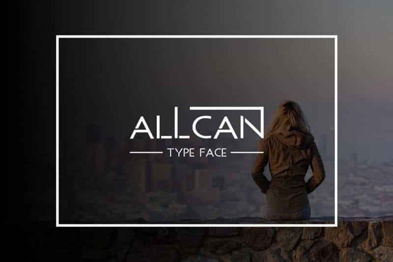 ALLCAN Typeface Image 1