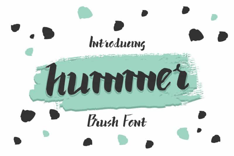 Hummer Brush Graffiti Font Image 1