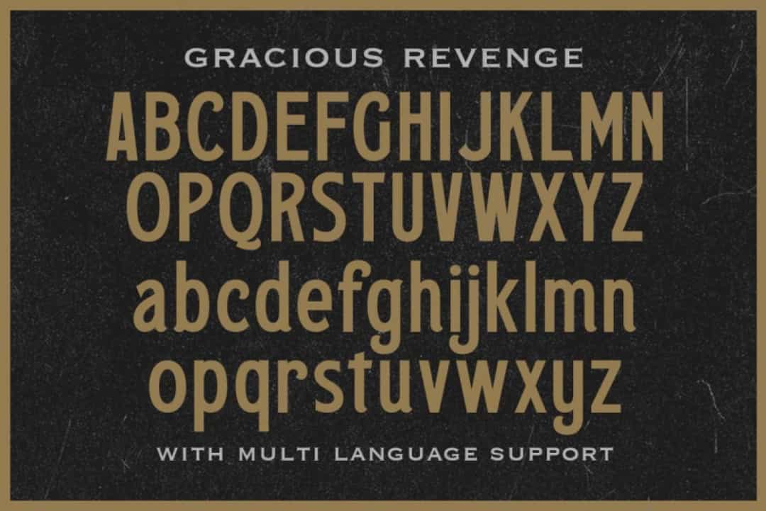 Gracious Revenge Font Image 3