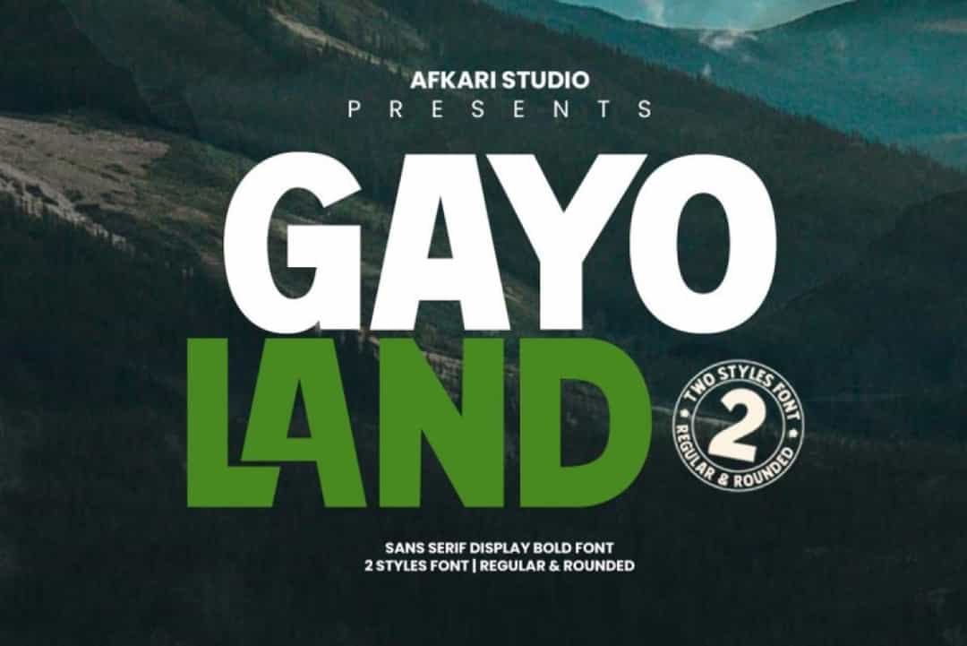 Gayo Land Font Image 1