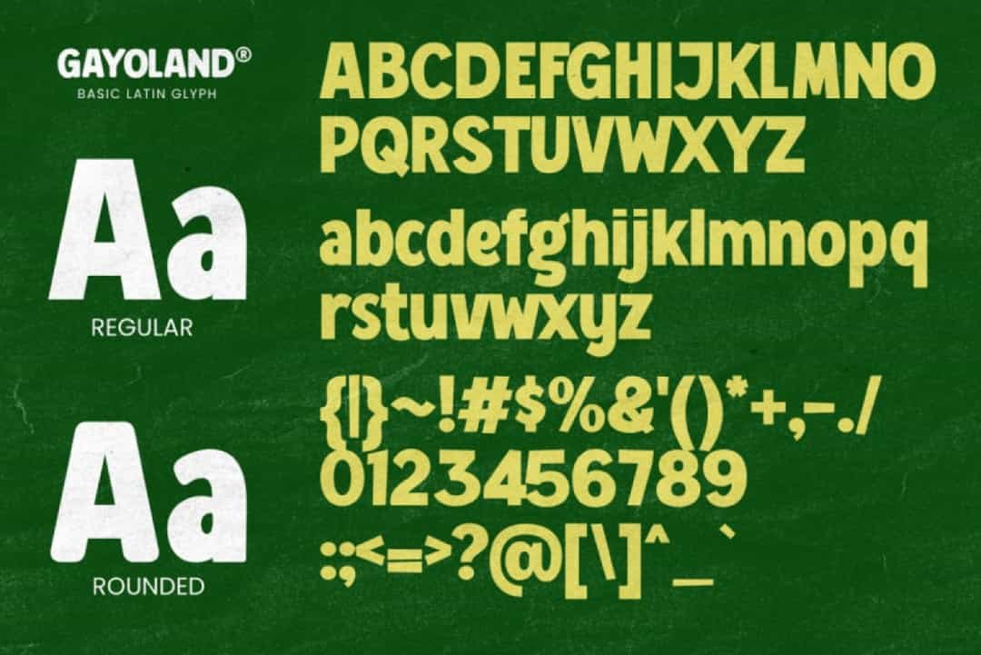 Gayo Land Font Image 3