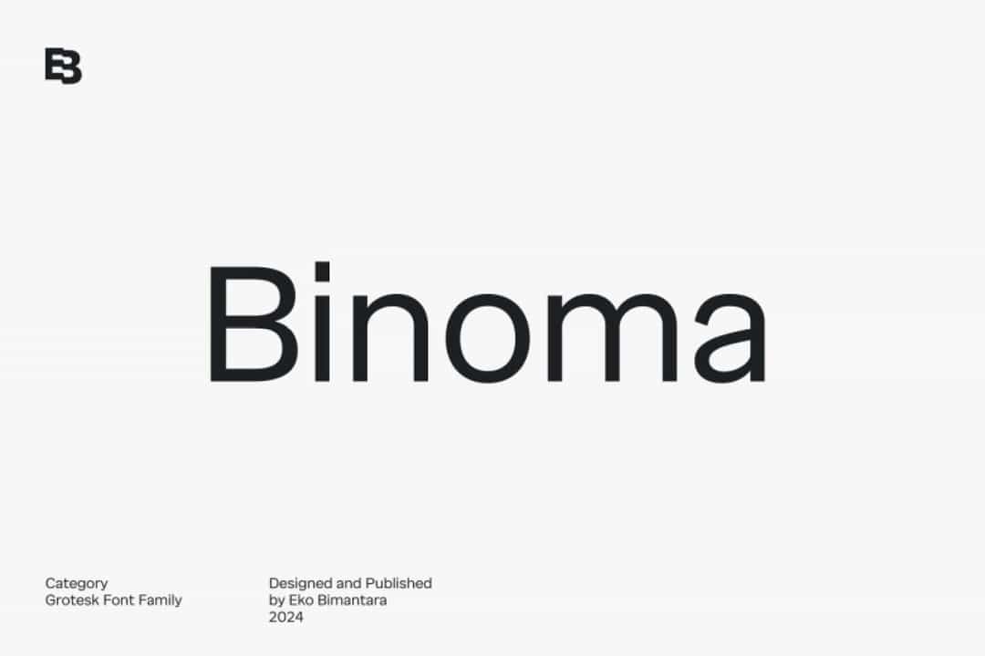 Binoma Font Image 1