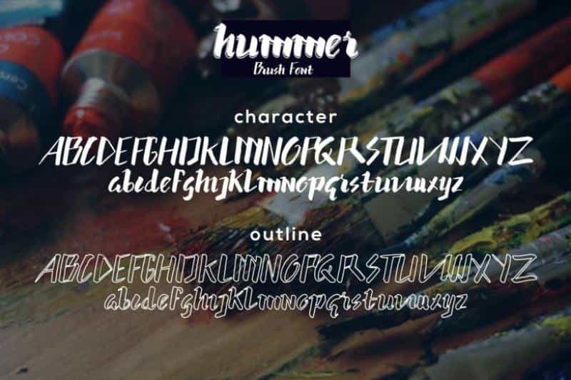 Hummer Brush Graffiti Font Image 3