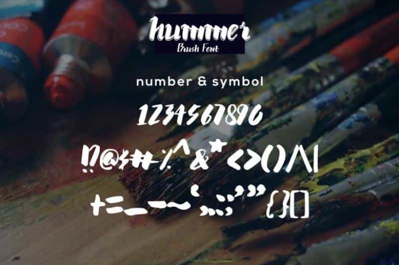 Hummer Brush Graffiti Font Image 4
