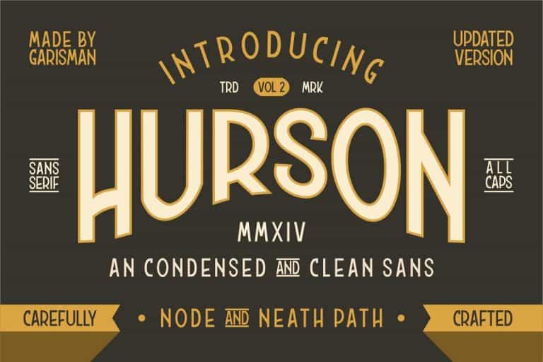 Hurson Clean Typeface Image 1