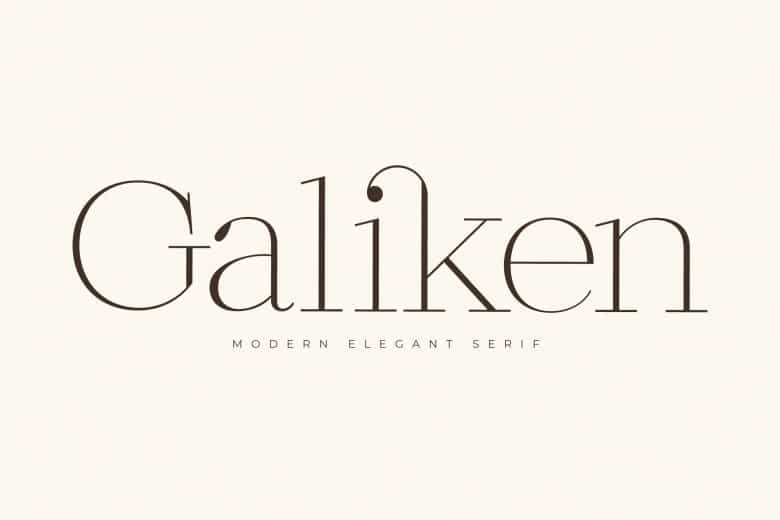 Galiken Font Image 1