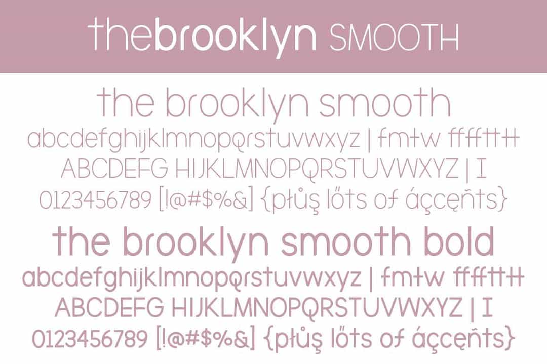 The Brooklyn Smooth Font Family Image 2