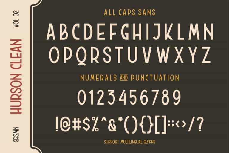 Hurson Clean Typeface Image 3