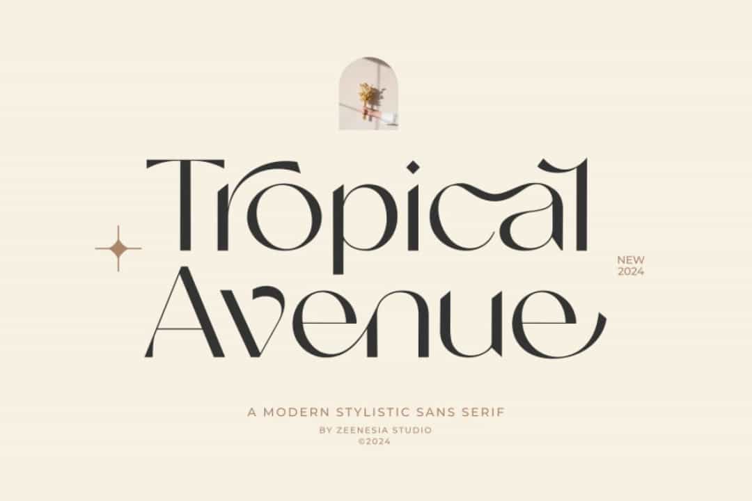 Tropical Avenue Font Image 1