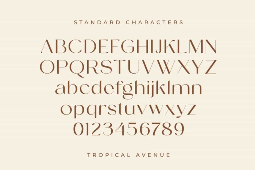Tropical Avenue Font Image 3