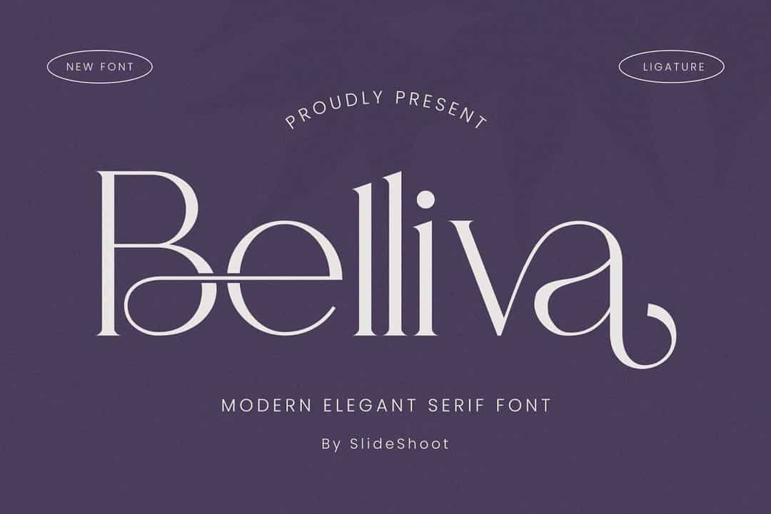 Belliva Font Image 1