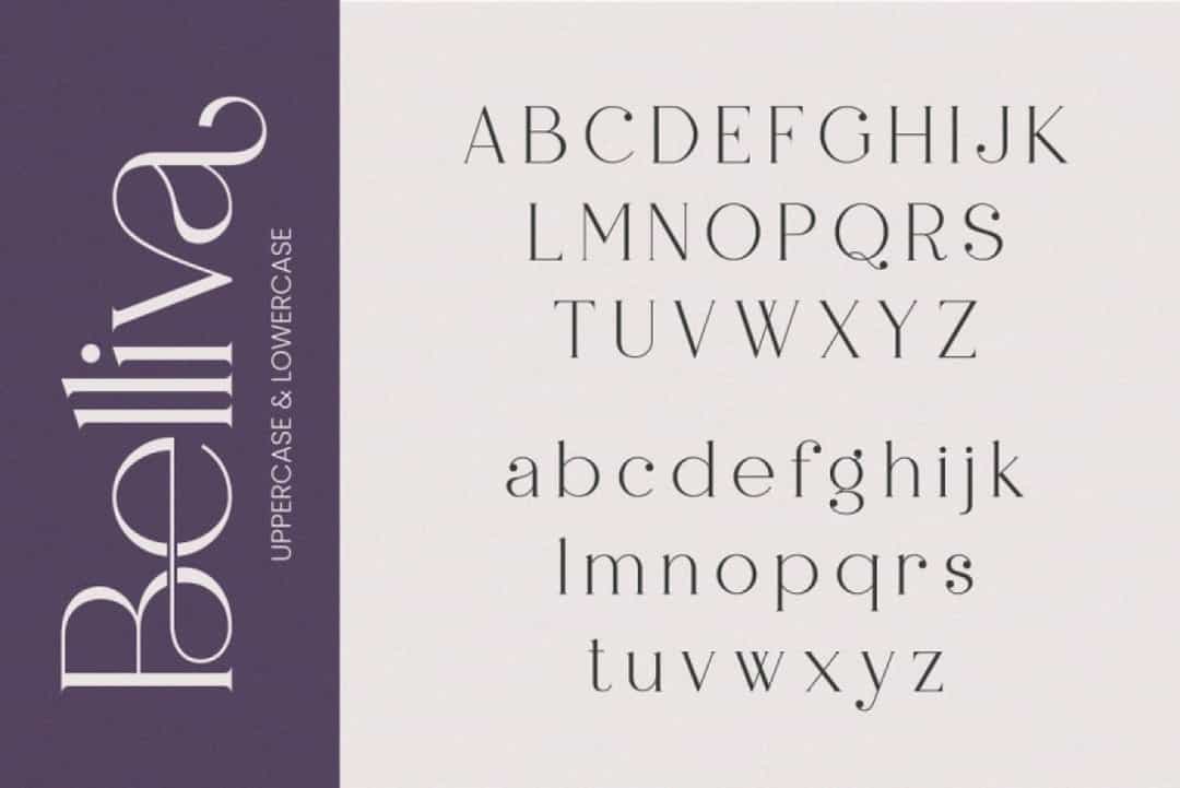 Belliva Font Image 3