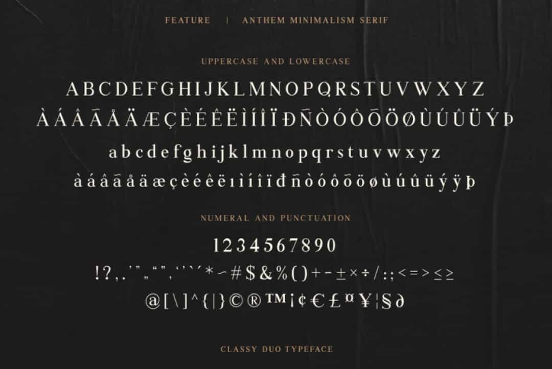 Anthem Minimalism Font Image 2