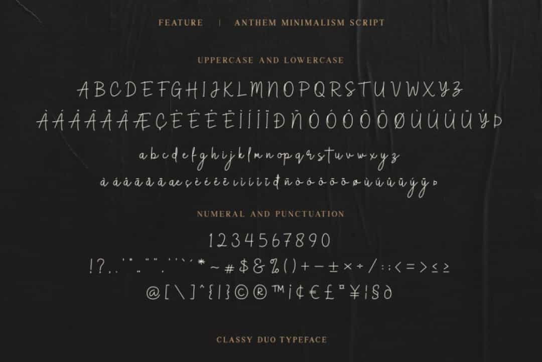 Anthem Minimalism Font Image 3