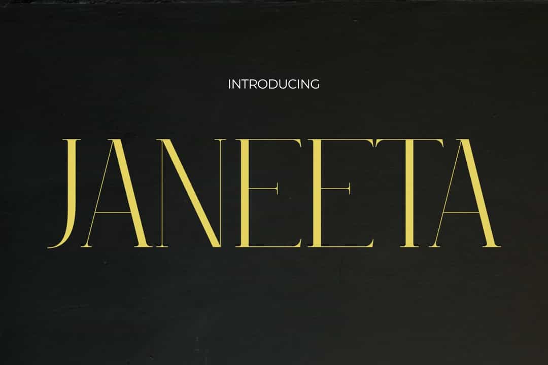 Janeeta Font Image 1