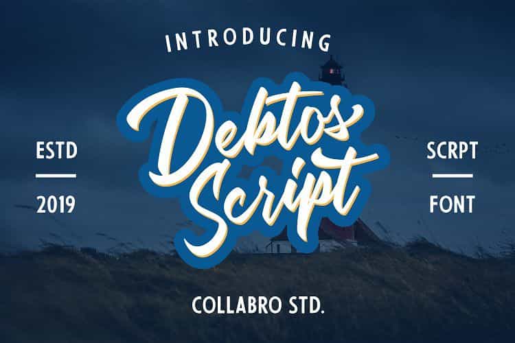 Debtos Script Font Image 1
