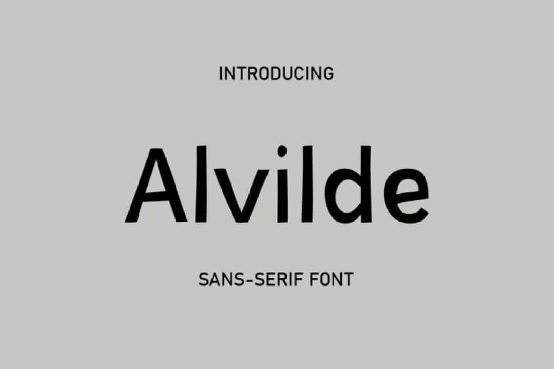 Alvilde Font Image 1