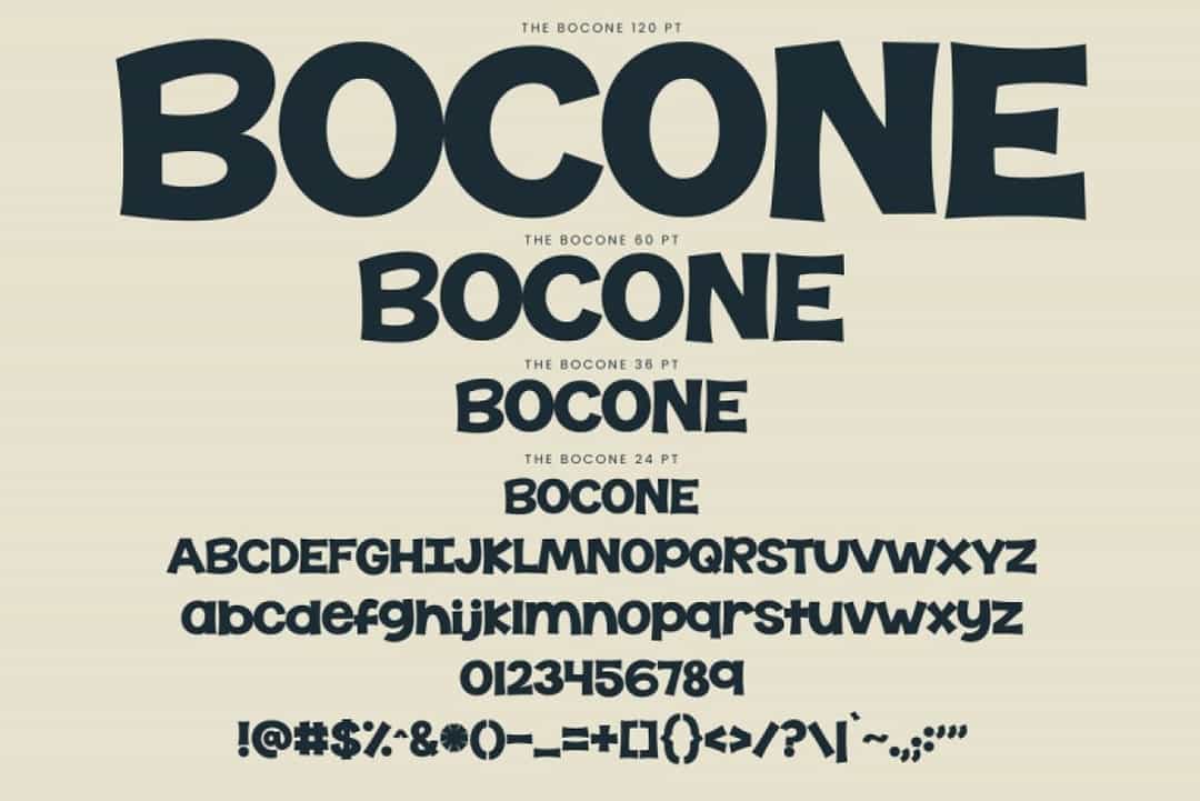 The Bocone Font Image 3