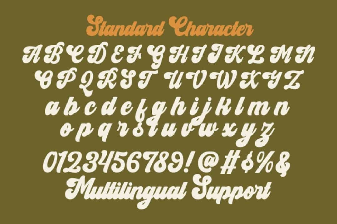 Milvasten Font Image 3