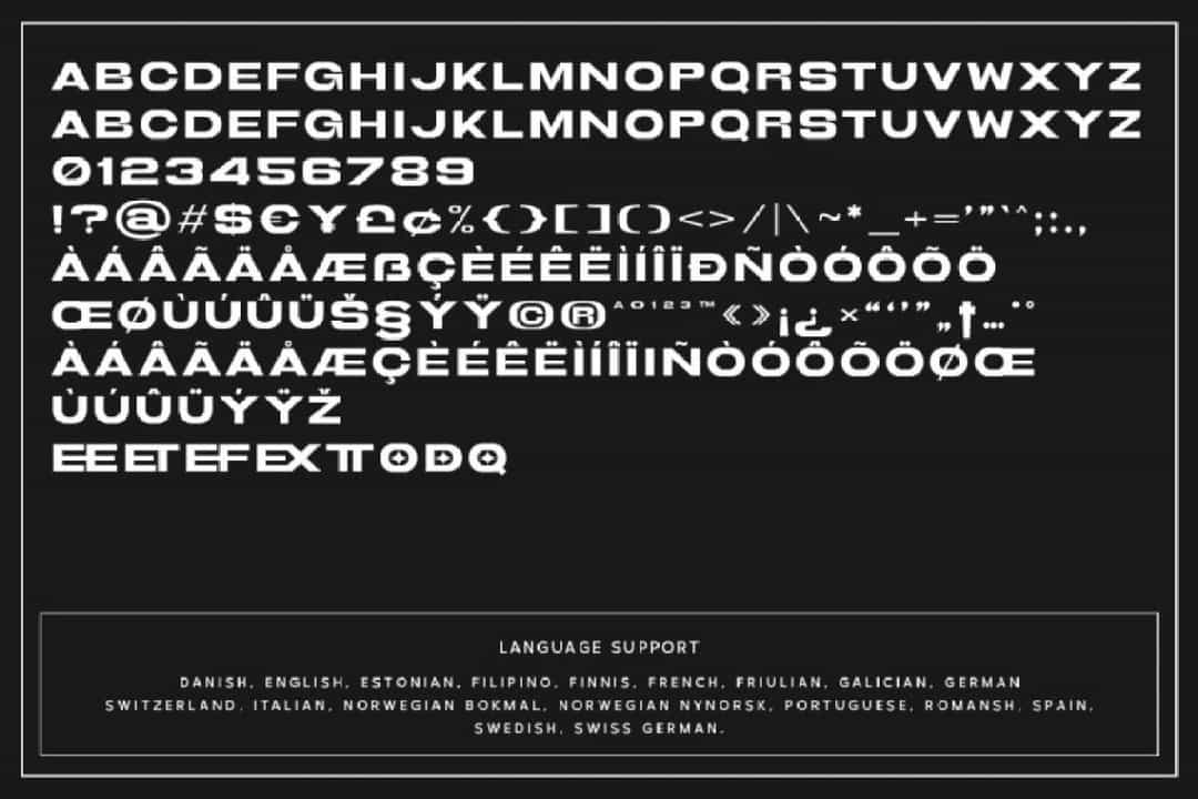 Bigerside Expanded Font Image 3