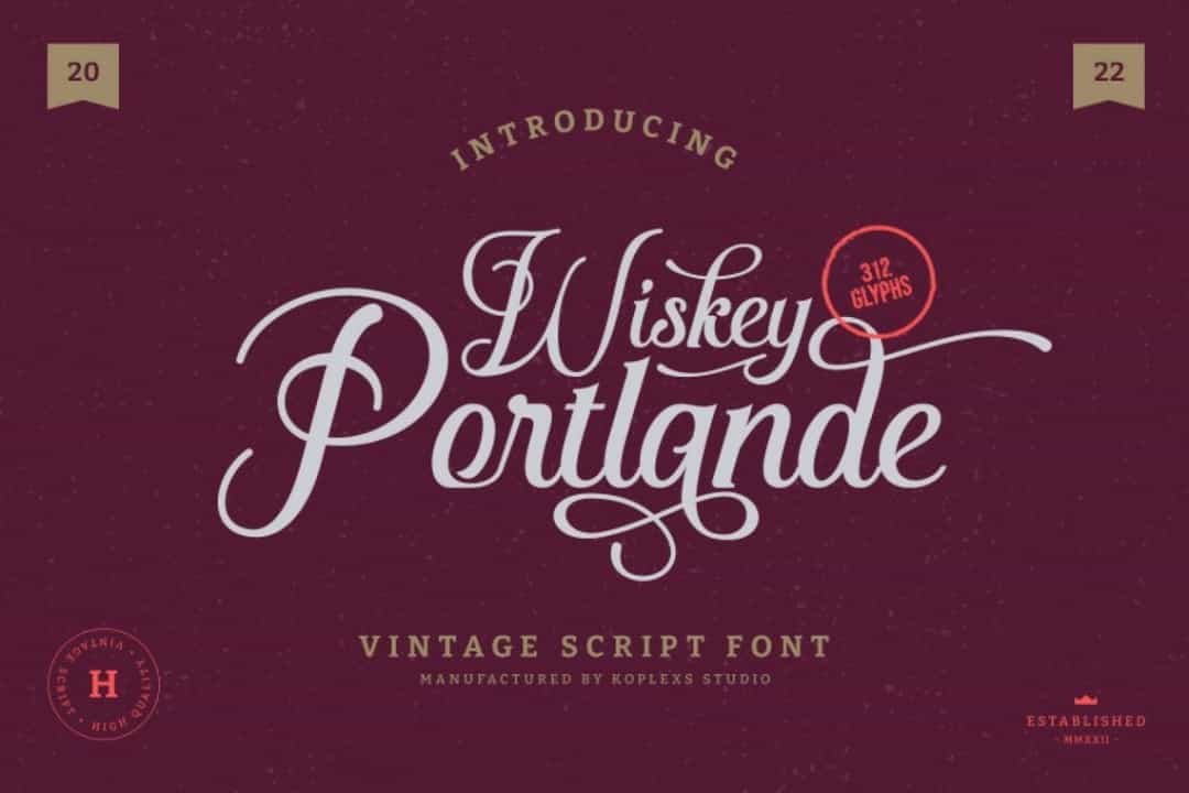 Wiskey Portlande Font Image 1