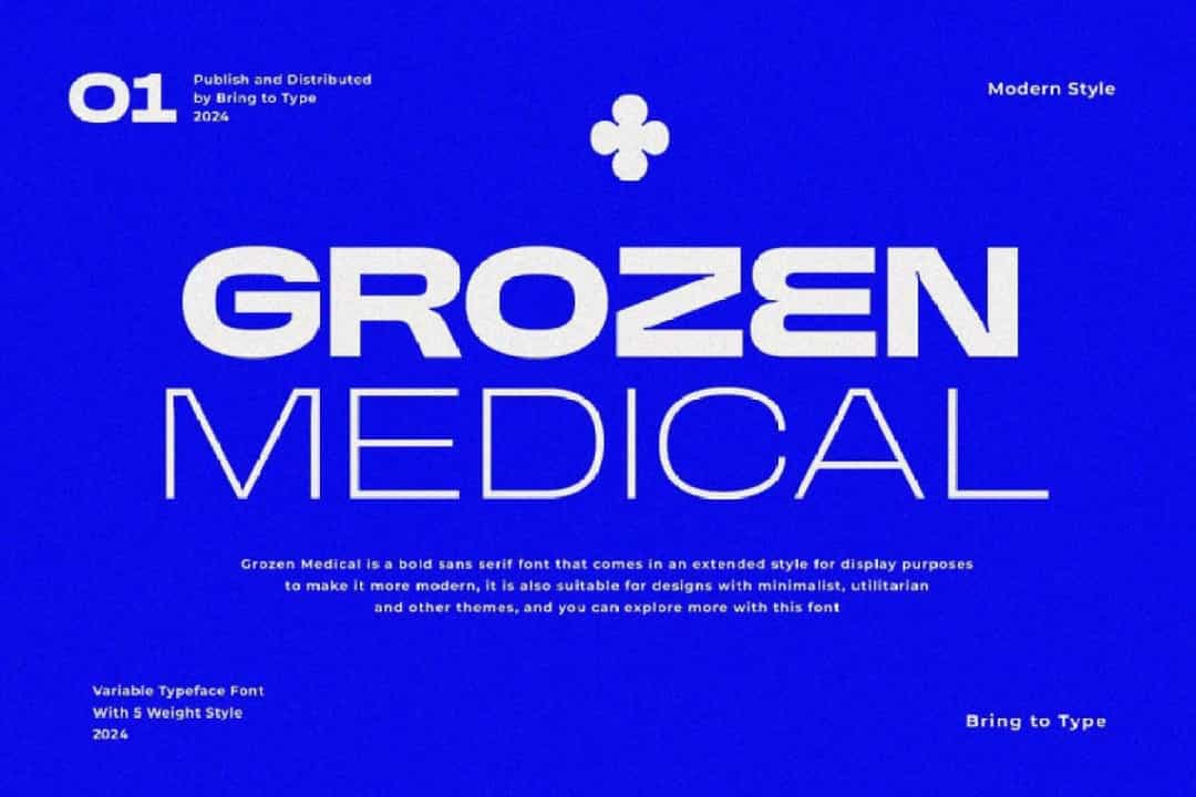 Grozen Medical Font Image 1