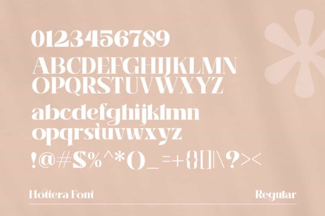 Hottera Font Image 3