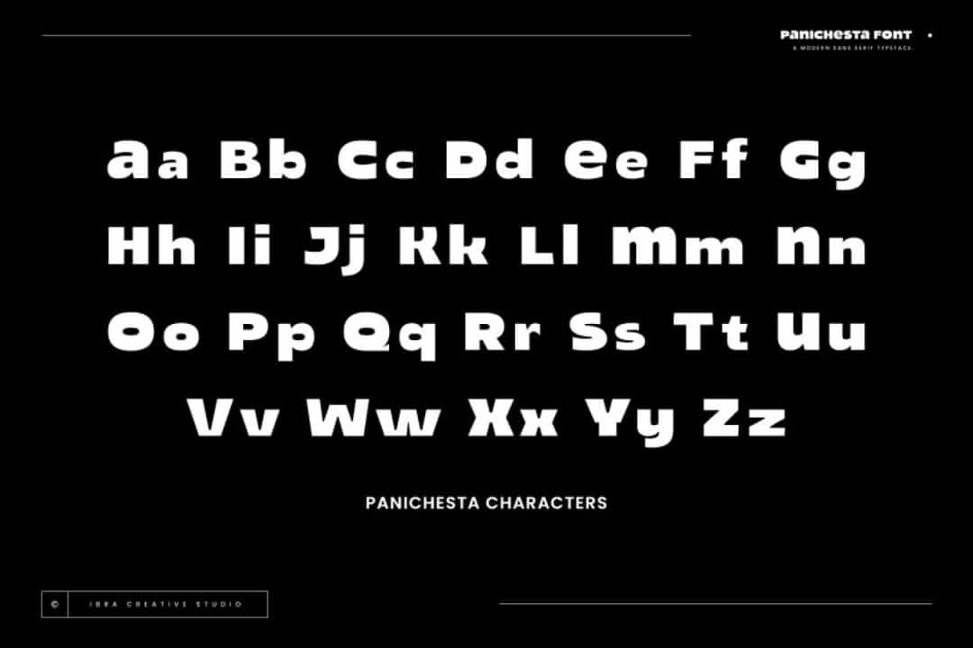 Panichesta Font Image 2