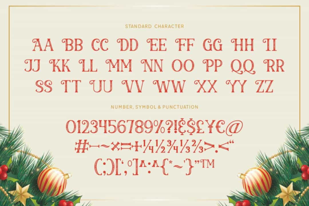 Glorious Christmas Font Image 3