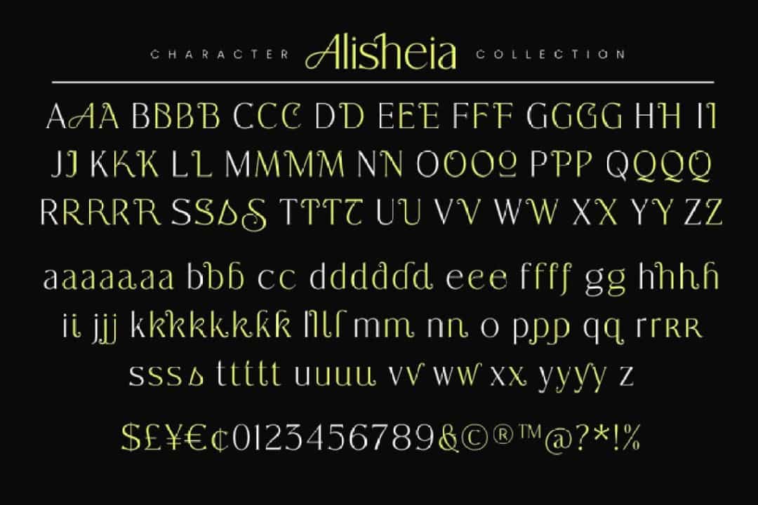 Alisheia Font Image 3