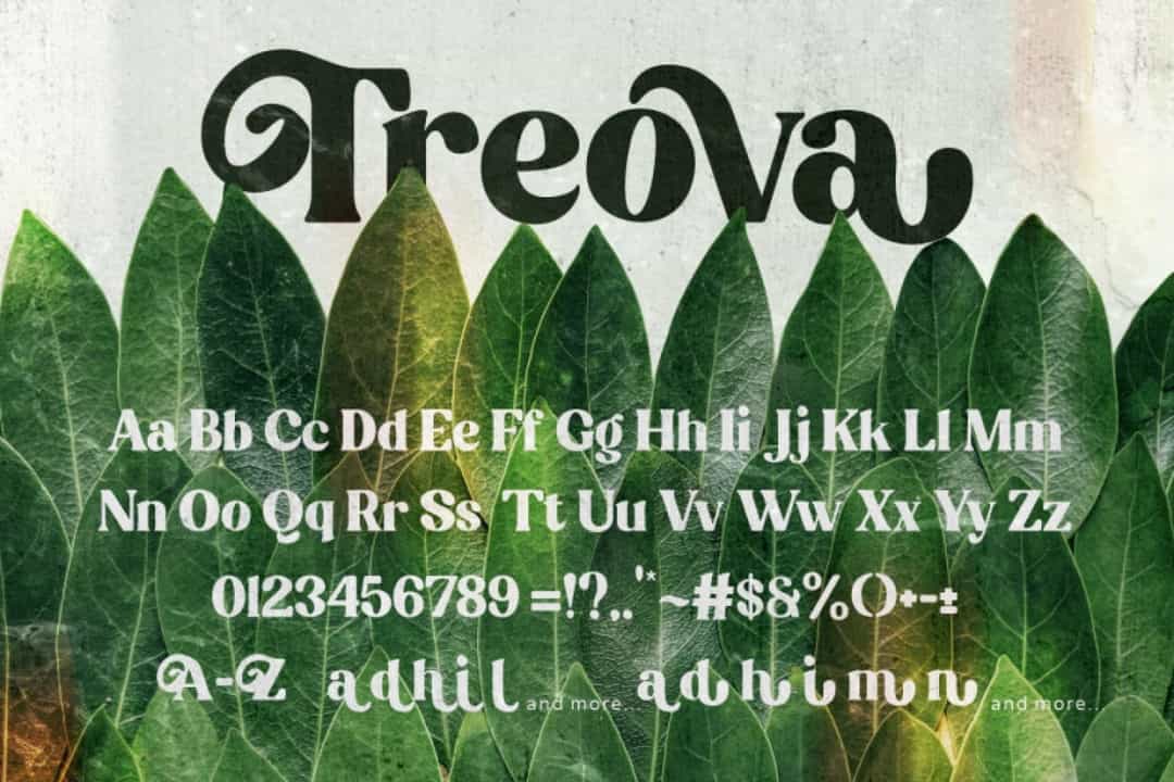 Treova Font Image 3