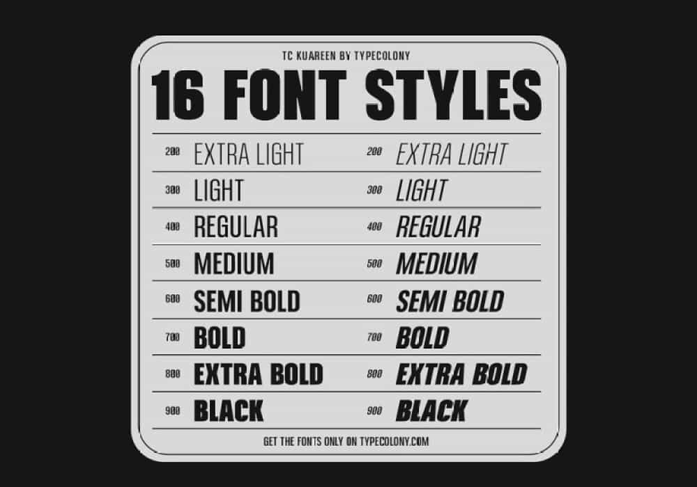 TC Kuareen Font Image 2
