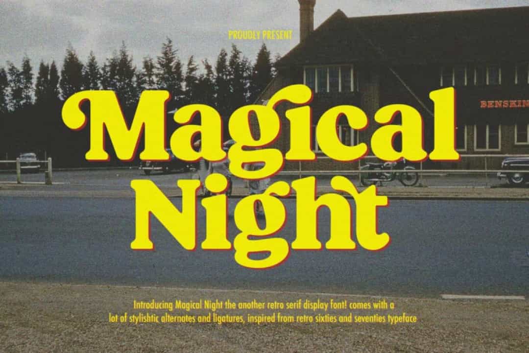 Magical Night Font Image 1