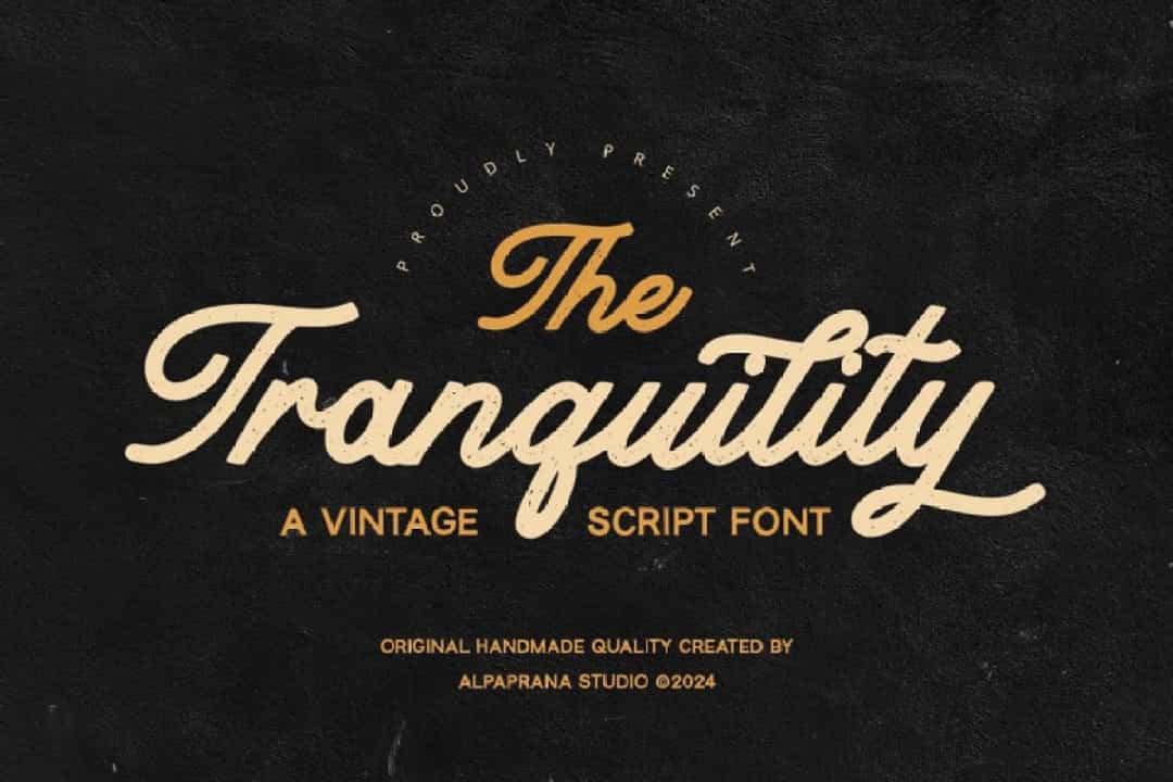 Tranquility Font Image 1