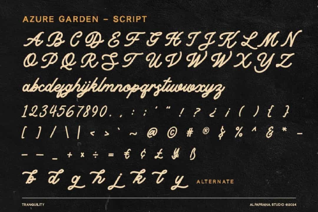 Tranquility Font Image 3